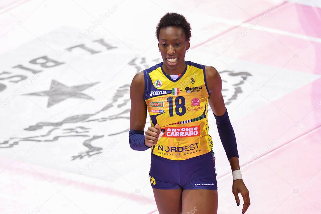 Paola Egonu Imoco Volley Conegliano During Italian Volleyball Serie A1 Women Season 2019 20 Volleyball Italian Serie A1 Women Championship In Florence January 01 2020 Lm Lisa Guglielmi 365692540 Larastock