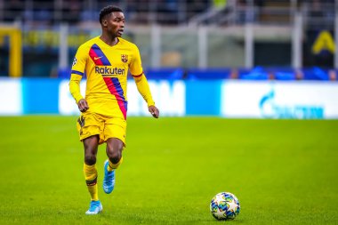 2019 / 20 Şampiyonlar Ligi sezonunda FC Barcelona 'dan Moussa Wague - Fotoğraf: Fabrizio Carabelli / LM