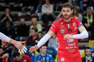 Esmer Rezende (14) İtalyan Voleybol Superlega Serie sırasında cucine lube civitanova 2019 / 20, İtalyan Serie A Men SuperLeague Championship, Verona, Ocak 01 2020 - LM / Roberto Tommasini