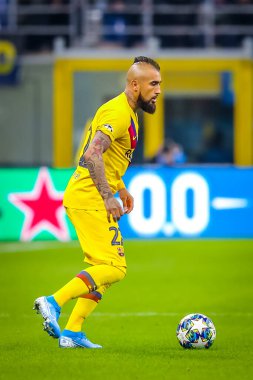 2019 / 20 Şampiyonlar Ligi sezonunda FC Barcelona 'dan Arturo Vidal - Fotoğraf: Fabrizio Carabelli / LM