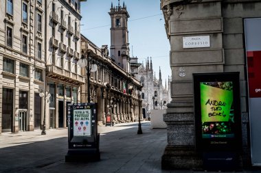 Coronavirus Acil Servisi sırasında Milan kasabası sırasında duomo, 19 Nisan 2020 - LM / Daniele Cifala