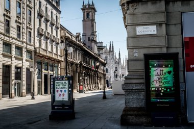 Coronavirus Acil Servisi sırasında Milan kasabası sırasında duomo, 19 Nisan 2020 - LM / Daniele Cifala