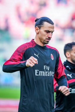 Ac Milan 'dan Zlatan Ibrahimoviç İtalya futbol takımı Serie A sezonu 2019 / 20 Ac Milan - Fotoğraf: Fabrizio Carabelli / Lm