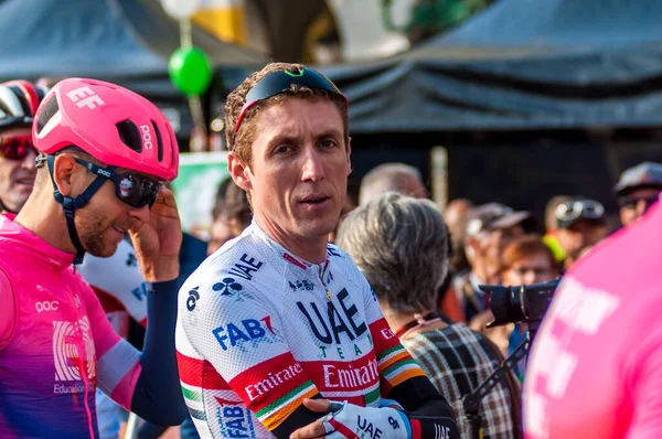 Dan Martin Irl Uae Emiratos Del Equipo Durante Giro Lombardia — Foto de Stock