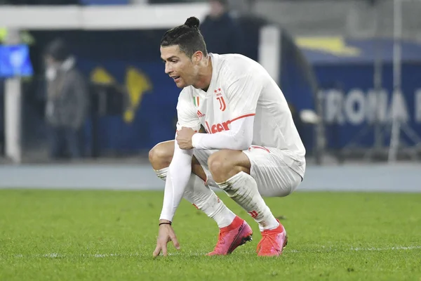 Cristiano Ronaldo Juventus Durante Temporada Fútbol Italiano Serie 2019 Partido — Foto de Stock