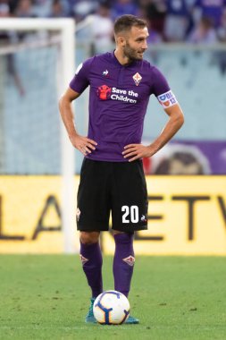 Alman Pezzella (fiorentina) İtalya Futbol Serisi sırasında ACF Fiorentina sezonu Floransa, İtalya 'da, 01 Ocak 2020 - LM / Lisa Guglielmi
