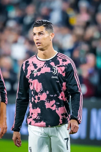 Juventus Takımından Cristiano Ronaldo Talyan Futbolu Sezonu 2019 Juventus Fotoğraf — Stok fotoğraf