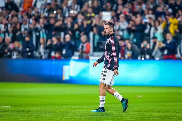 Juventus Miralem Pjaniç Talyan Futbolu Serisi Sırasında 2019 Juventus Fotoğraf — Stok fotoğraf
