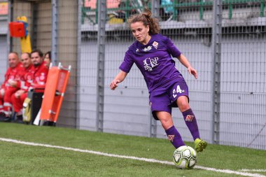 Fiorentina Women & # 39; 'un İtalyan futbol takımı Serie A' nın 2019 / 20 sezonunu Floransa 'da geçiren Davina Philitjens (fiorentina Women' s) - LM / Lisa Guglielmi