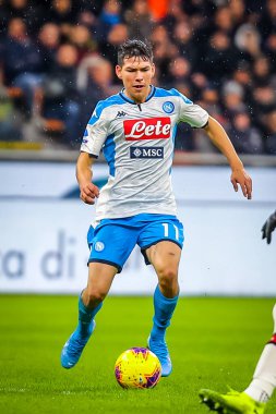 SSC Napoli 'den Hirving Lozano İtalya futbol takımı Serie A sezonu 2019 / 20 SSC Napoli - Fotoğraf: Fabrizio Carabelli / LM