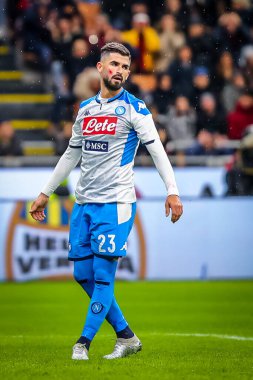 SSC Napoli 'den Elseid Hysaj İtalya futbol takımı Serie A sezonu 2019 / 20 SSC Napoli - Fotoğraf: Fabrizio Carabelli / LM