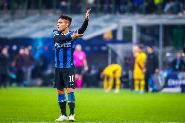 FC Internazionale takımından Lautaro Martnez İtalya futbolu sezonu sırasında 2019 / 20 FC Internazionale - Fotoğraf: Fabrizio Carabelli / LM 