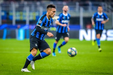 FC Internazionale takımından Lautaro Martnez İtalya futbolu sezonu sırasında 2019 / 20 FC Internazionale - Fotoğraf: Fabrizio Carabelli / LM 