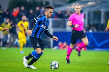 FC Internazionale takımından Lautaro Martnez İtalya futbolu sezonu sırasında 2019 / 20 FC Internazionale - Fotoğraf: Fabrizio Carabelli / LM 