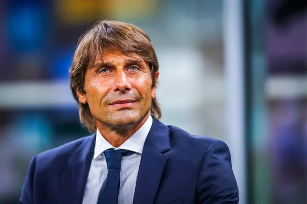 Capo Allenatore Del Internazionale Antonio Conte Durante Stagione Calcistica 2019 — Foto Stock