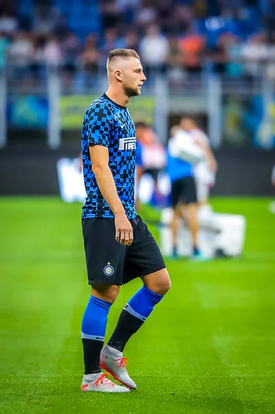 Milan Skriniar Internazionale Italian Soccer Serie Season 2019 Internazionale Crédito — Fotografia de Stock