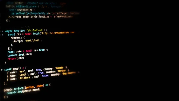 Programming code abstract technology background of software. - Stock ...