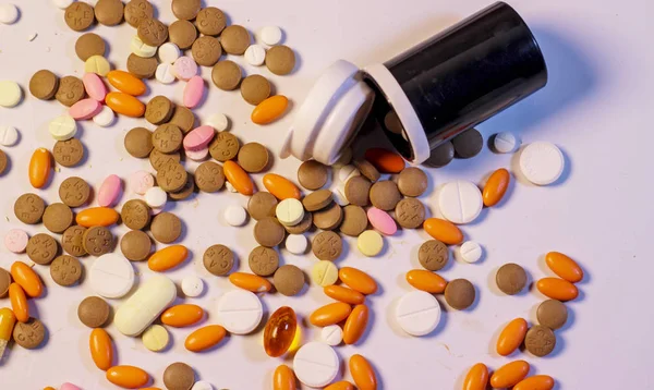 Bangladesh February 2020 Heap Various Kinds Medicine Pills Small Black — Φωτογραφία Αρχείου