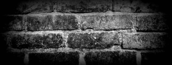 Black White Bricks Pattern Texture Background Brick Pattern Wall Use — Stock Photo, Image