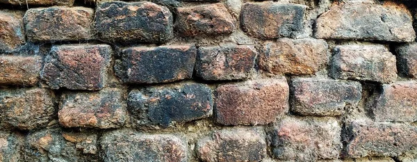 Desen Arkaplanı için Renkli Tuğla Deseni. Grafiksel Tasarım için Tuğla Deseni Duvar Kullanımı .