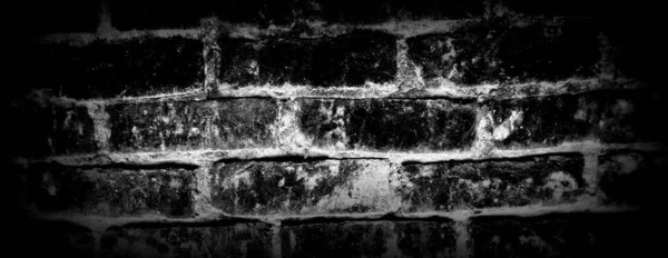 Черно Белый Кирпичный Узор Фона Текстуры Кирпичная Стена Используется Графического — стоковое фото