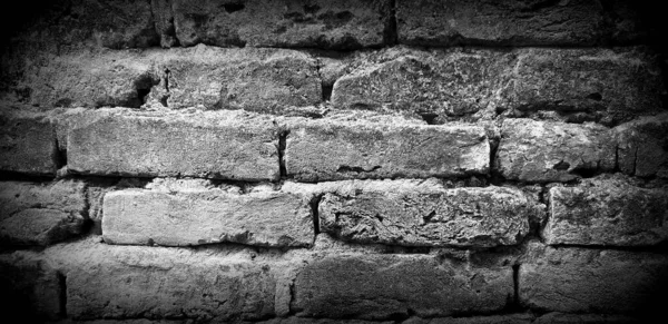 Patrón Ladrillos Blanco Negro Para Fondo Textura Uso Pared Del —  Fotos de Stock