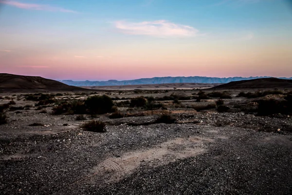 Puesta de sol en el desierto — Foto de Stock