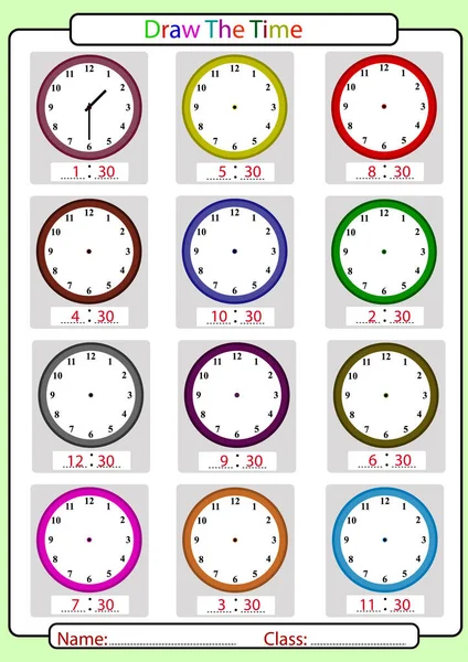 Diciendo la hora, ¿qué hora es? , — Foto de Stock