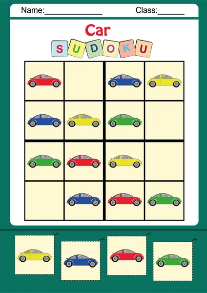 Śmieszne zdjęcie sudoku dla dzieci — Zdjęcie stockowe