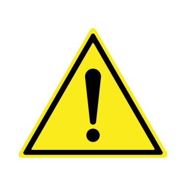 Ünlem işareti, tehlike uyarı, izole, uyarı simgesi uyarı simgesi,