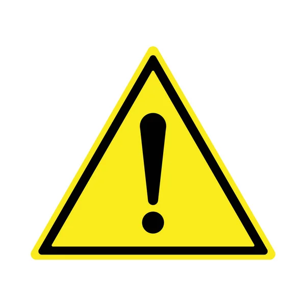 Vykřičník, nebezpečí varování, izolované, upozornění ikona upozornění znaménko, — Stockový vektor