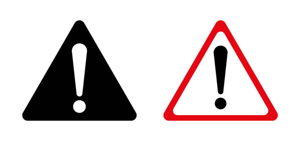 Восклицательный знак, Предупреждение об опасности, Изолированный, Знак предостережения
,