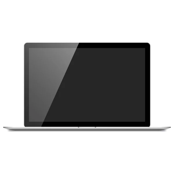 Realistische Laptop-Computer-Attrappe — Stockvektor