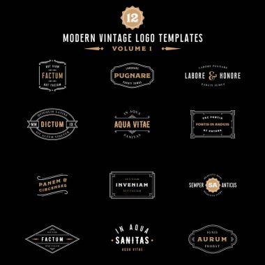 Vintage etiketleri ve Logo Şablonlar