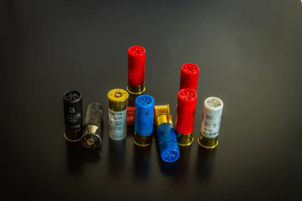 Cartuchos Russos Para Arma São Colored Calibre — Fotografia de Stock