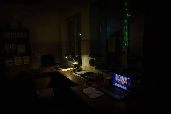 실험실 크리스마스 직장에서 러시아 — 스톡 사진