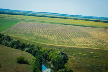 Rusya Federasyonu 'nda Khoper Nehri' nde. Rusya 'da bahar