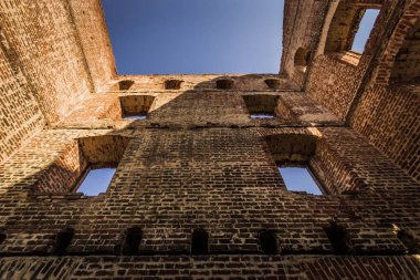 Eski tuğla Morozov değirmenini yok etti. Rusya 'nın Penza bölgesinde bulunmaktadır..