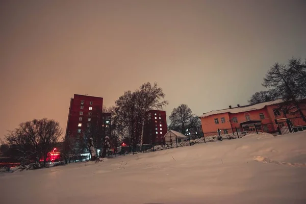 Paisaje Nocturno Ciudad Penza Federación Rusa —  Fotos de Stock