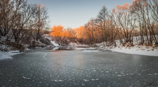 Beautiful Winter Landscapes Rural Areas Russian Federation — 스톡 사진