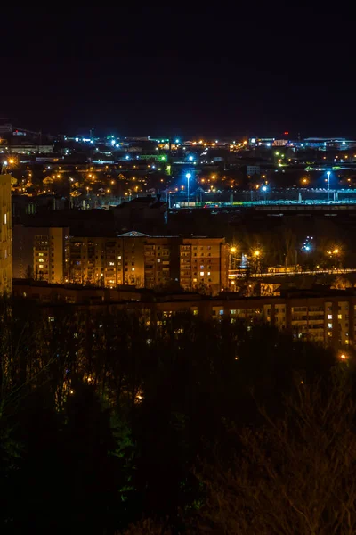 Ночной Город Псков — стоковое фото