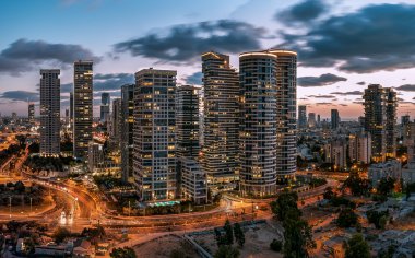 Çatı üst, Tel-Aviv, İsrail.