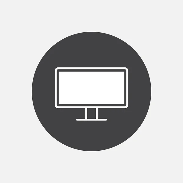 Computer monitor icon — Stock Vector