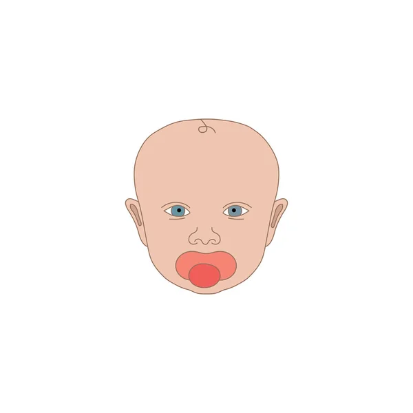 Bébé enfant icône vecteur — Image vectorielle