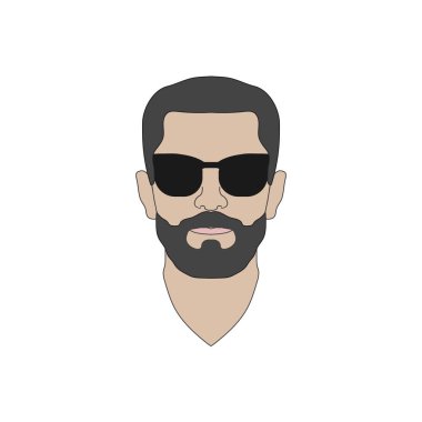 Sakal simgesi olan adam