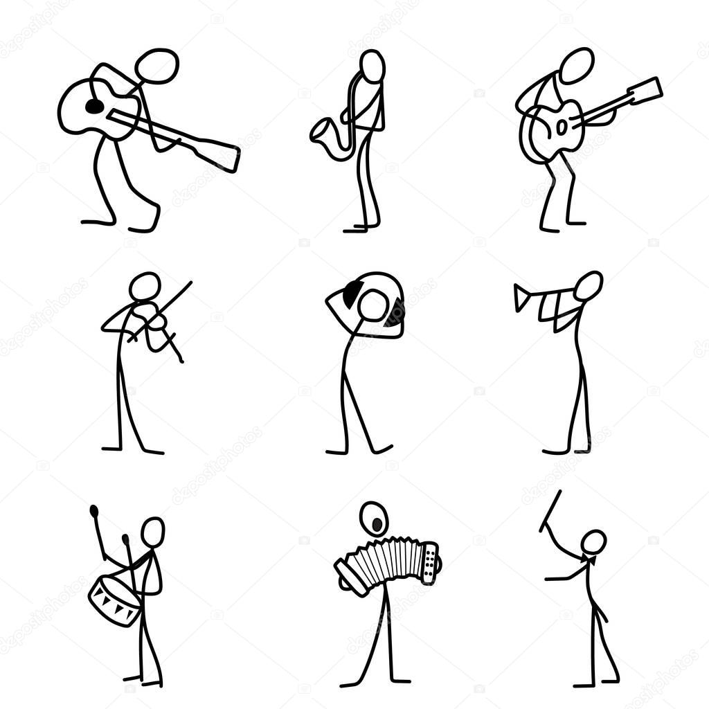 sketch stick art