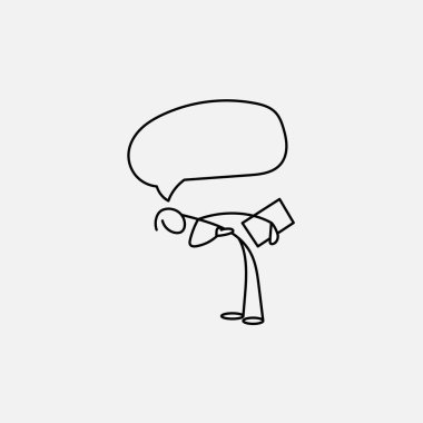 Sopa şekil işadamı kibar yay