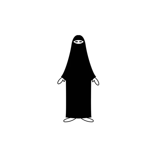 Mulher muçulmana no hijab — Vetor de Stock