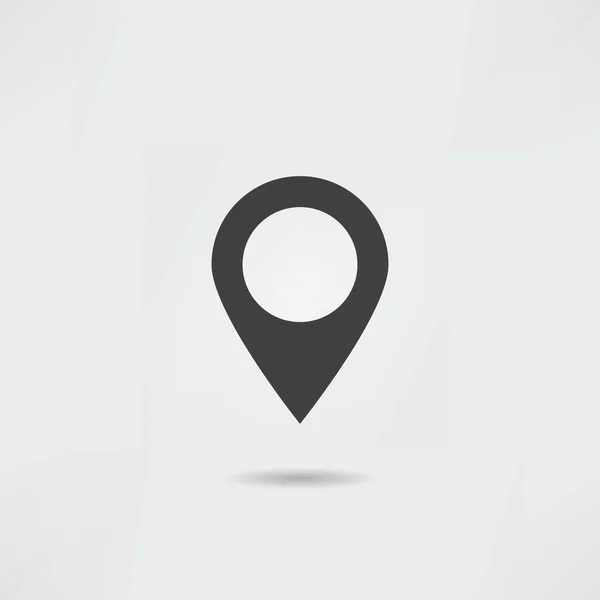 Mapa puntero gps ubicación icono — Vector de stock