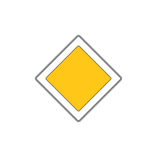 Hauptverkehrszeichen — Stockvektor